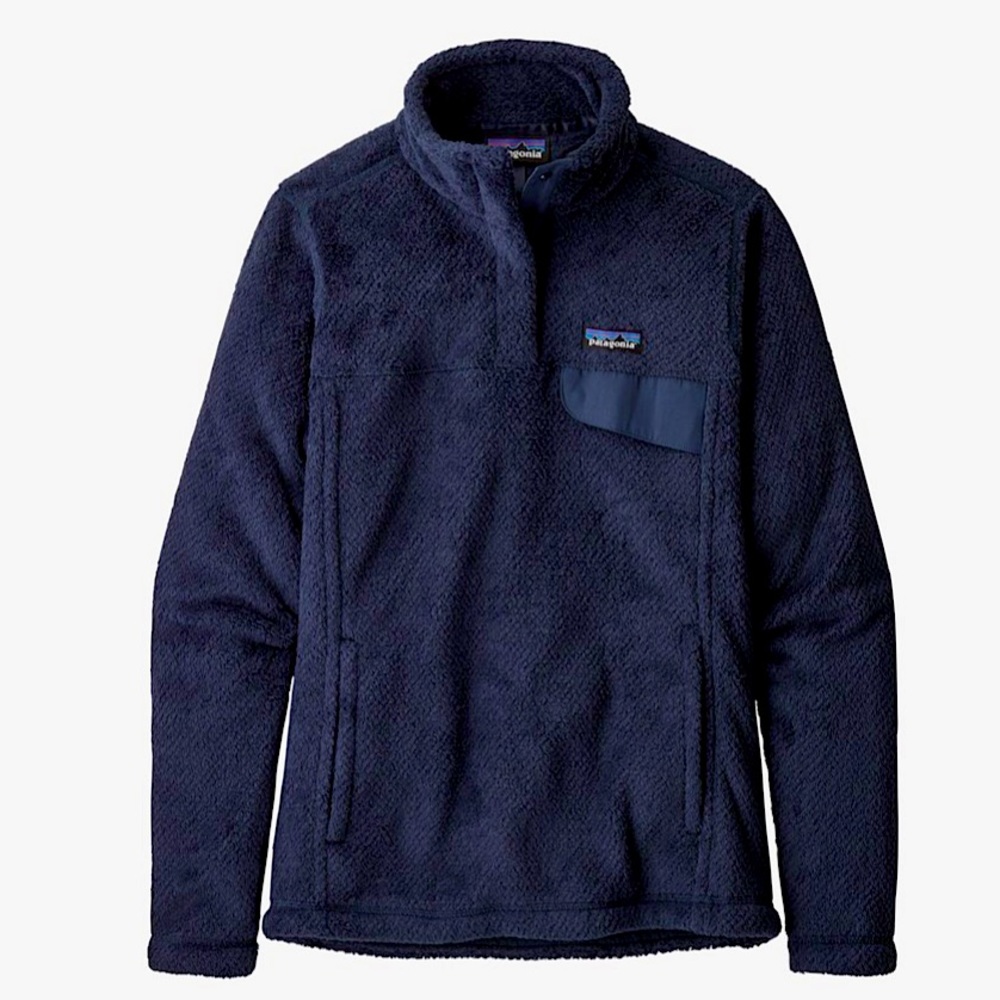 Patagonia re-tool snap-t pullover fleece navy small